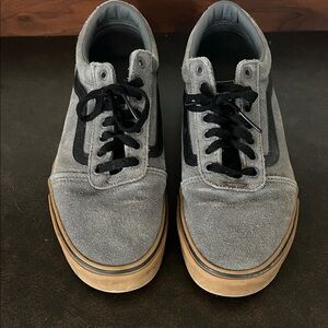 Vans Men's Gray and Black Sneakers